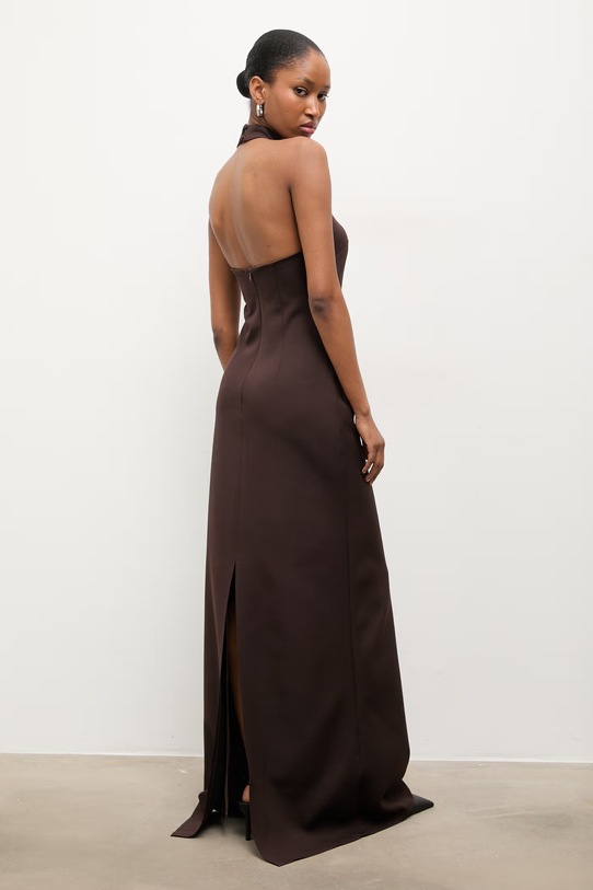 Odzież Answear.LAB sukienka 5027.tok brązowy