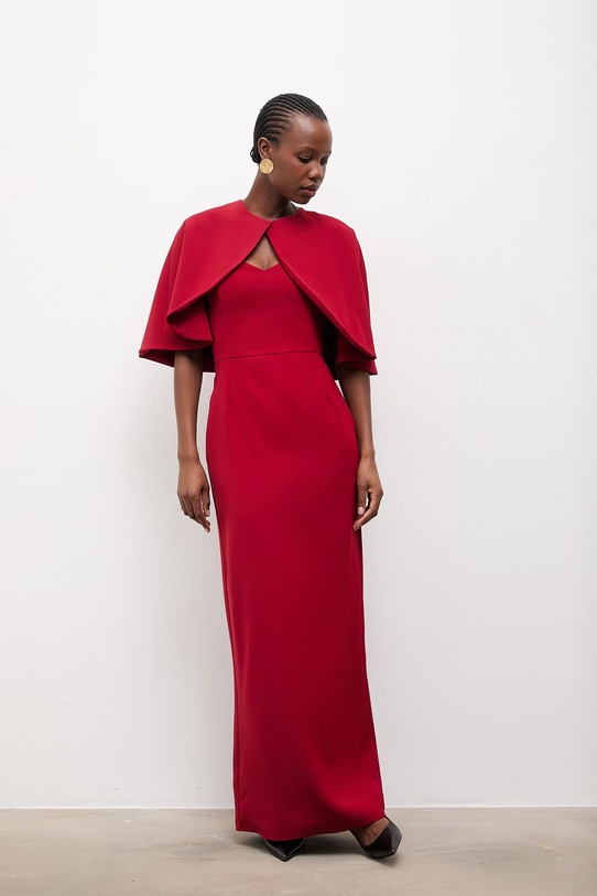 Answear.LAB sukienka DUOKALP.tok czerwony WS26