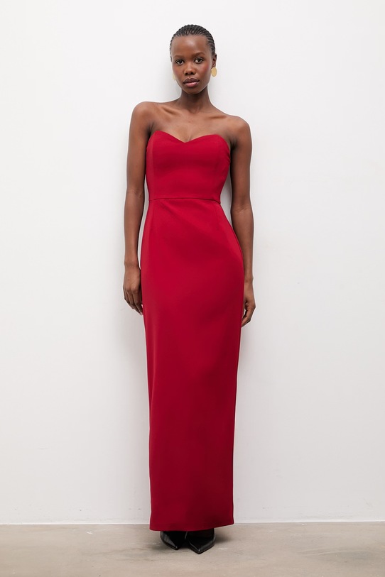 Odzież Answear.LAB sukienka DUOKALP.tok czerwony