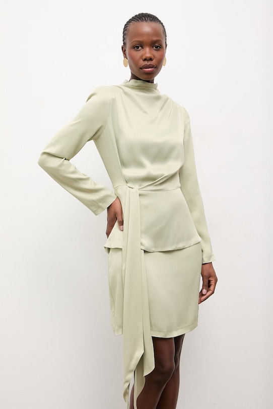 Answear.LAB sukienka zielony EL3298