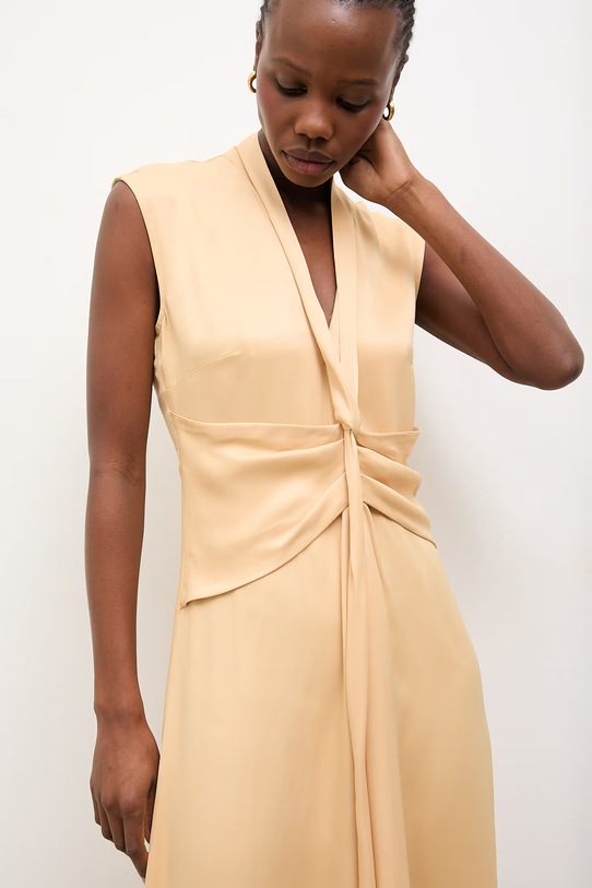 Answear.LAB sukienka żółty EL2960