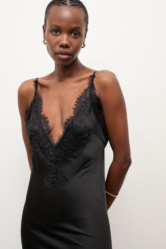 Answear.LAB sukienka bieliźniana WS26-SUD142 czarny WS26