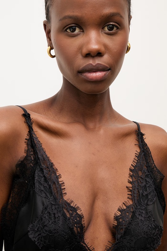 Answear.LAB sukienka bieliźniana WS26-SUD142 czarny