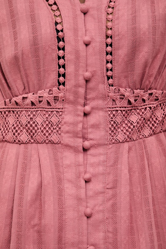 Answear.LAB sukienka bawełniana 81045-1.fak różowy