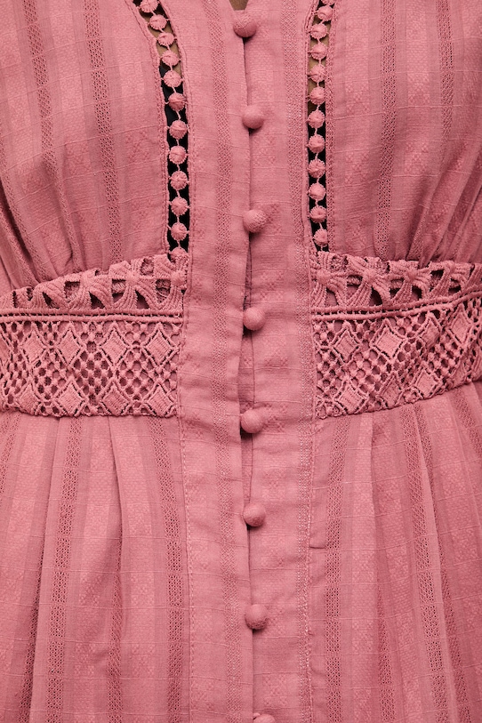 Answear.LAB sukienka bawełniana 81045-1.fak różowy