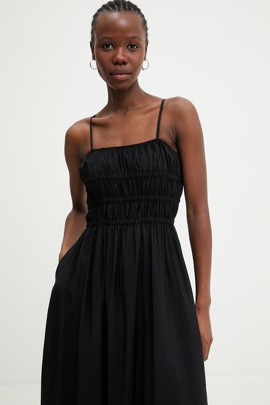 Answear.LAB sukienka letnia WS26-SUD152 czarny WS26