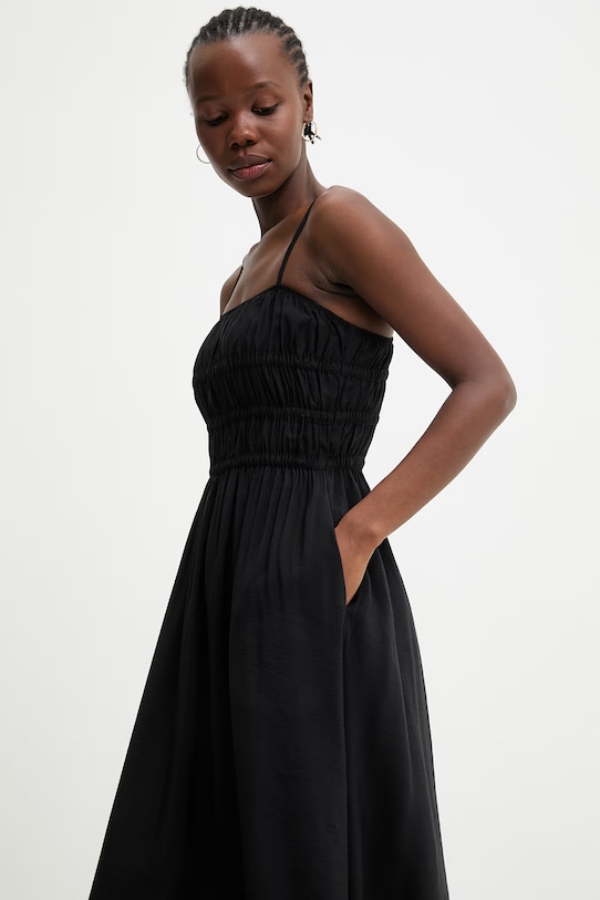 Answear.LAB sukienka letnia czarny WS26-SUD152