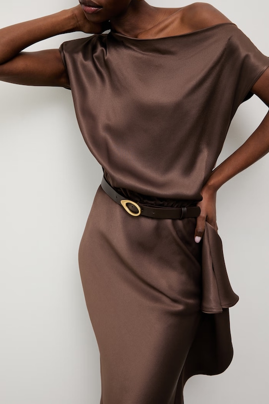 Answear.LAB sukienka brązowy EL3659