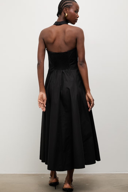 Oblečenie Answear.LAB šaty s rozšíreným strihom bavlnené EL3820 čierna