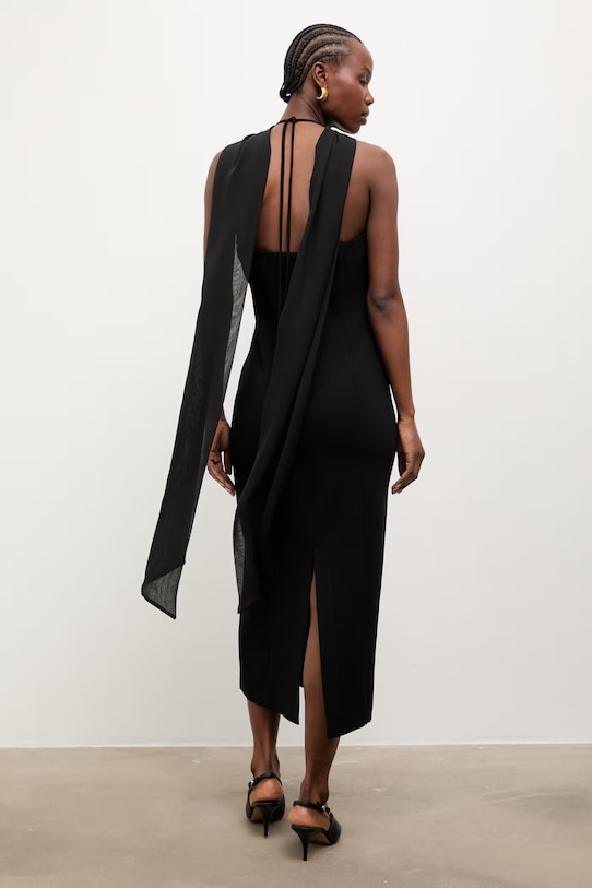 Oblečenie Answear.LAB šaty halter EL3767 čierna