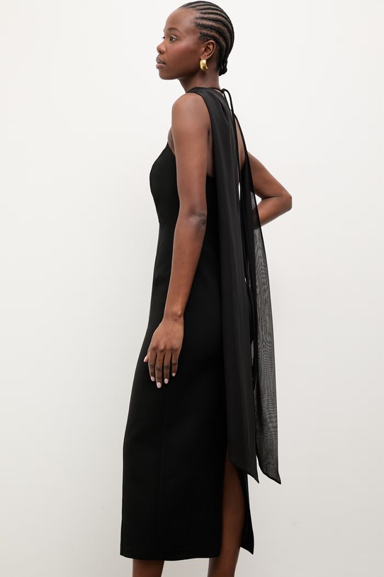 Answear.LAB šaty halter čierna EL3767