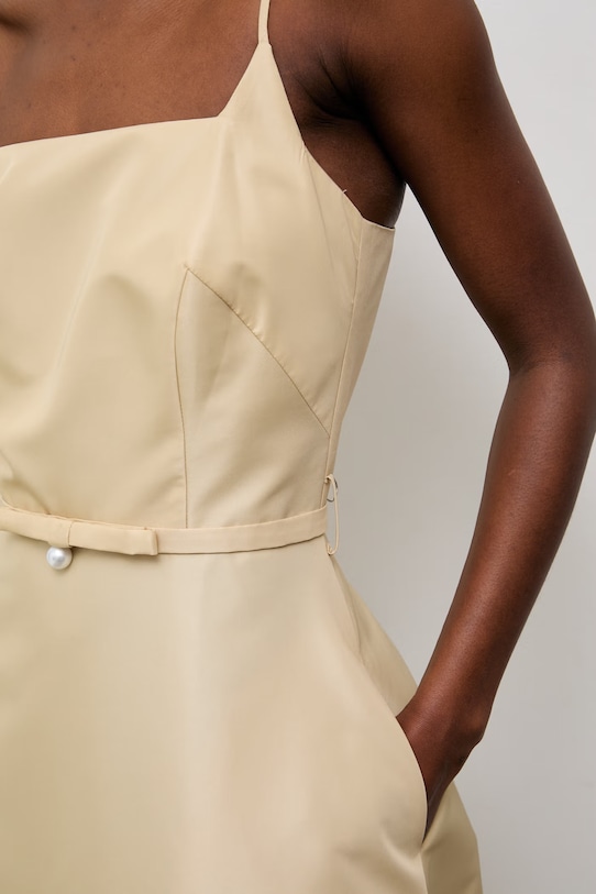 Answear.LAB sukienka gorsetowa EL3819 żółty