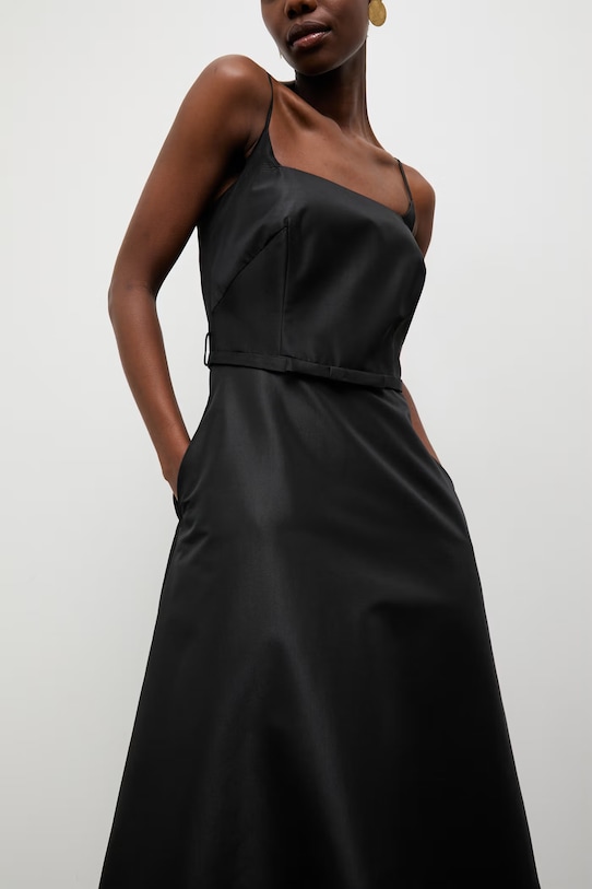 Answear.LAB sukienka gorsetowa czarny EL3819