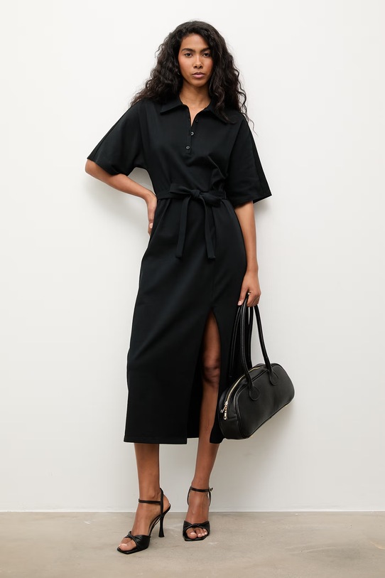 Oblečenie Answear.LAB šaty bavlnené TRA.SS.1.ok čierna