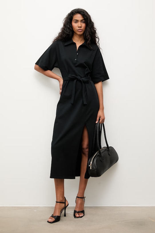 Oblečenie Answear.LAB šaty bavlnené TRA.SS.1.ok čierna