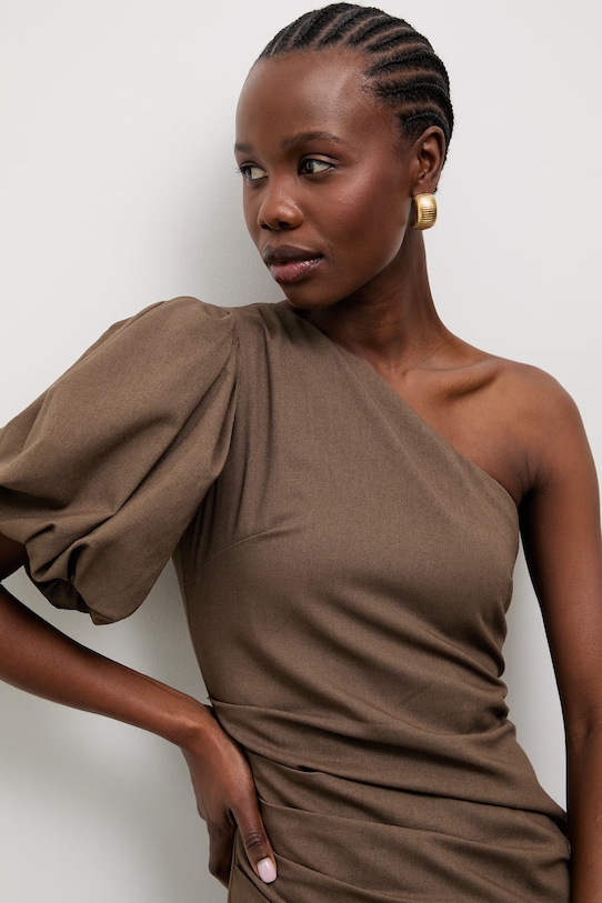 Answear.LAB šaty s prímesou ľanu zelená 9391S.fak