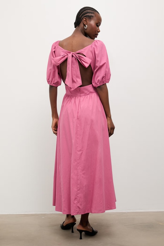 Oblečenie Answear.LAB letné šaty bavlnené PS9395S.fak ružová