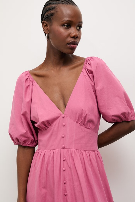 Answear.LAB letné šaty bavlnené PS9395S.fak ružová