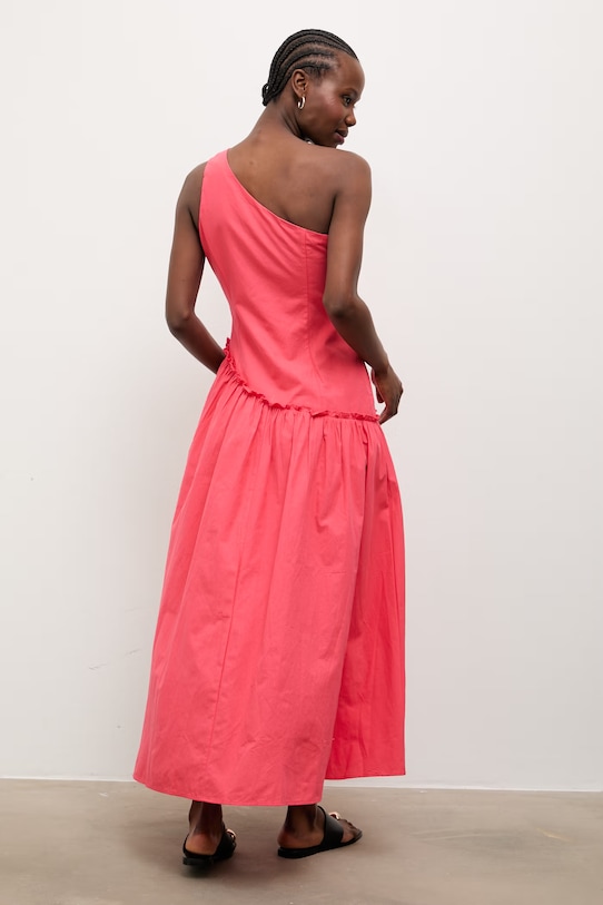 Oblečení Answear.LAB rozšířené šaty bavlněné PS9553.fak červená