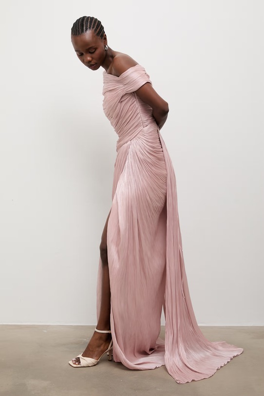 Answear.LAB sukienka gorsetowa AB0975 różowy WS26