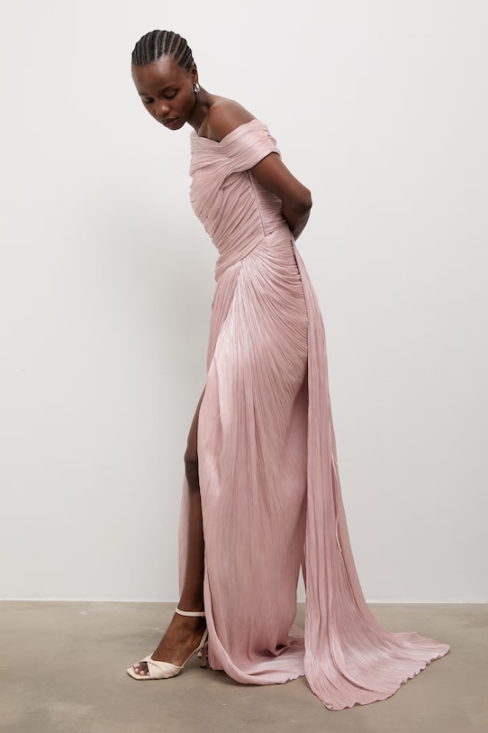 Answear.LAB sukienka gorsetowa AB0975 różowy WS26