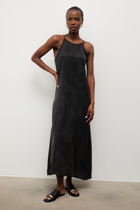 Answear.LAB sukienka letnia z lyocellu 95102.iak czarny WS26