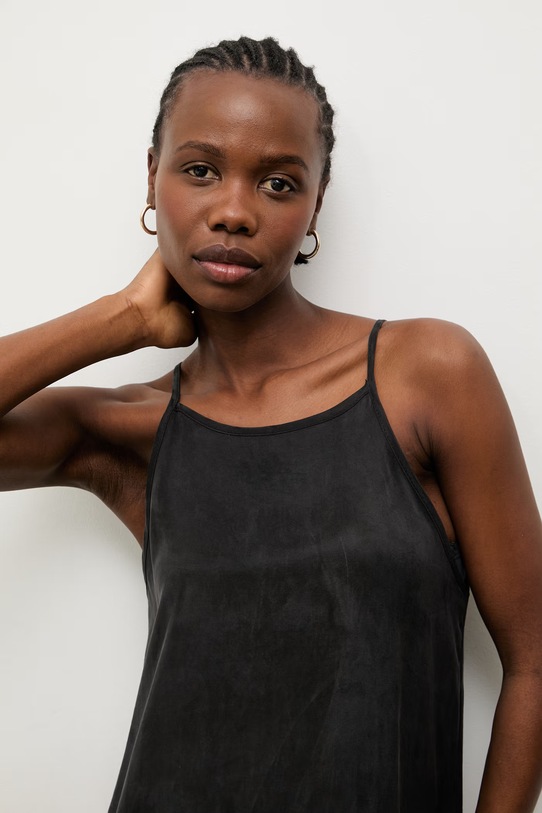 Answear.LAB sukienka letnia z lyocellu czarny 95102.iak