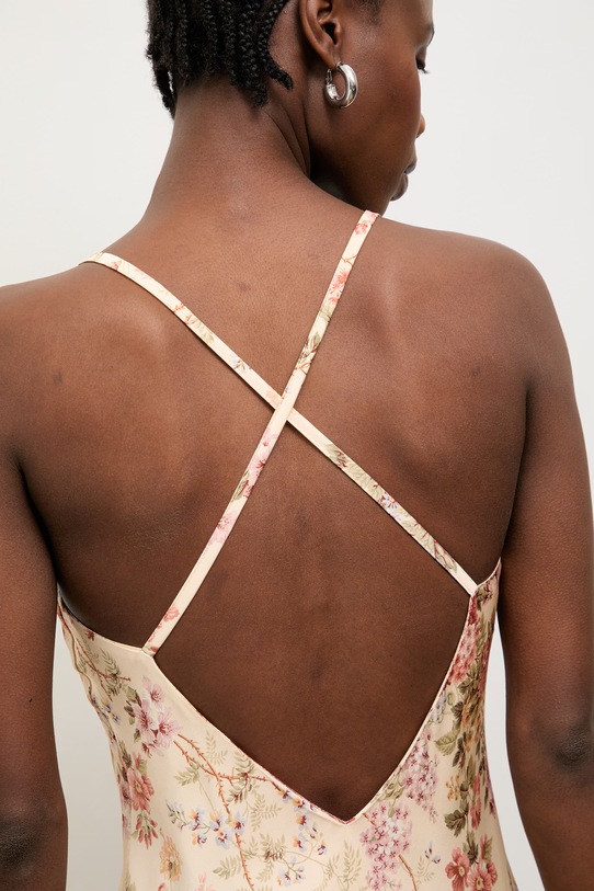 Answear.LAB sukienka z wiskozy 95073.iak beżowy