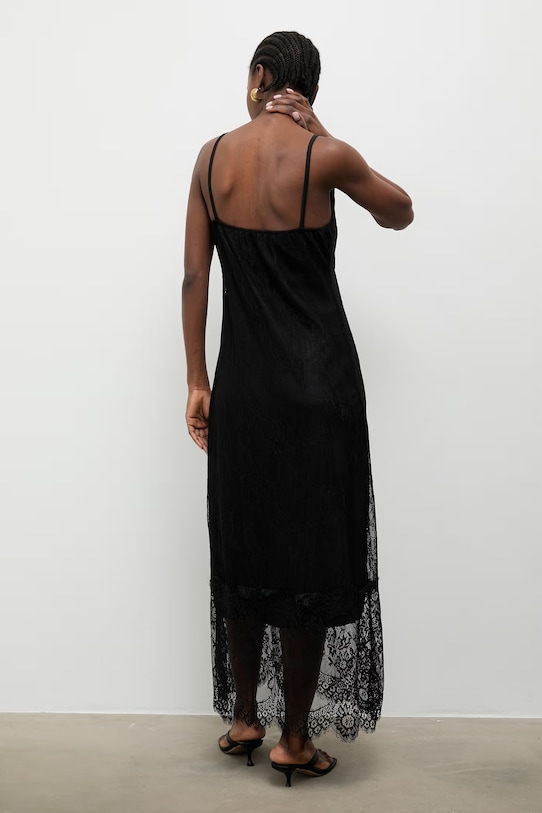 Answear.LAB sukienka bieliźniana czarny 56278.iak