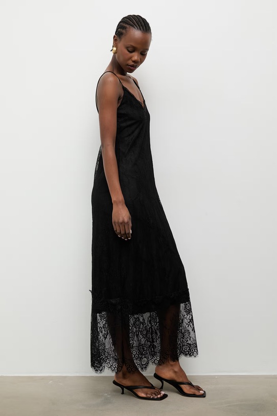 Odzież Answear.LAB sukienka bieliźniana 56278.iak czarny