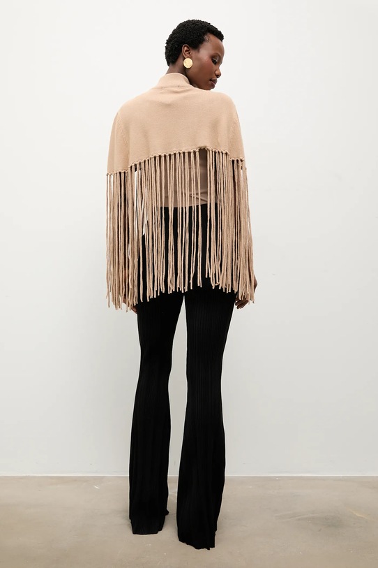 Odzież Answear.LAB poncho PE416.hak beżowy