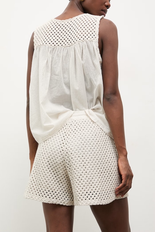 Odzież Answear.LAB szorty damskie bawełniane WS26-SZD003 beżowy