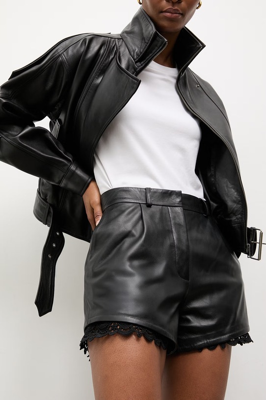 Odzież Answear.LAB szorty skórzane EIRA z kolekcji Unscripted WS26-SZD011 czarny