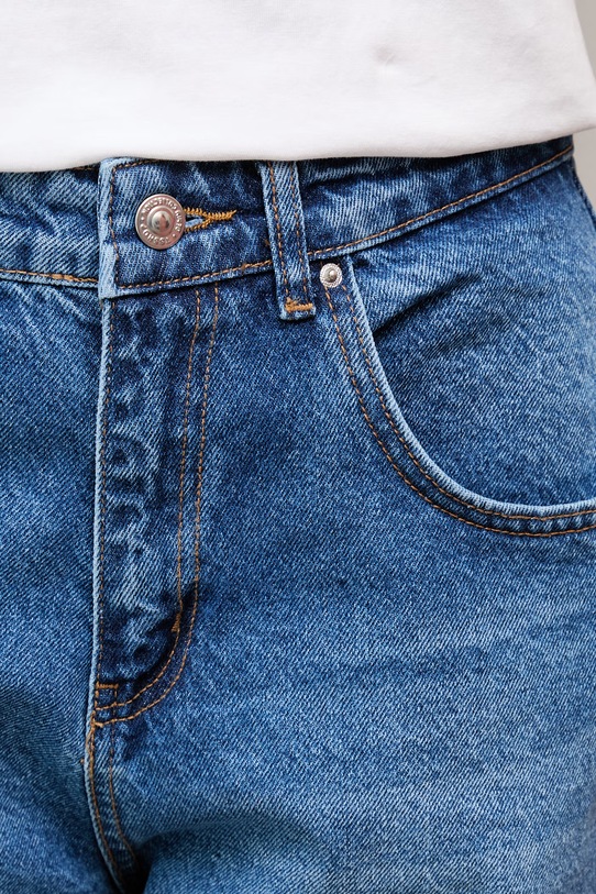 Answear.LAB szorty damskie bawełniane 512.tok niebieski