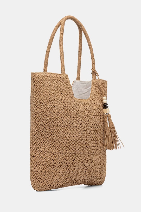 Answear.LAB torba plażowa damska pleciona MXXJD2502440899.hak brązowy WS26