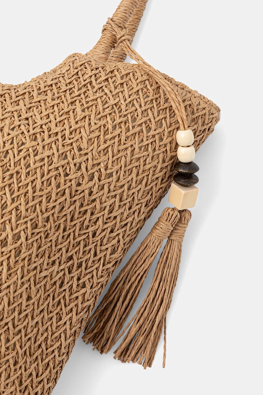 Answear.LAB torba plażowa damska pleciona brązowy MXXJD2502440899.hak