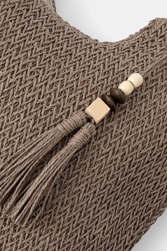 Answear.LAB torba plażowa damska pleciona brązowy MXXJD2502440899.hak