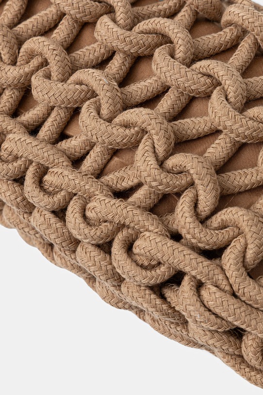 Answear.LAB torebka crossbody damska bawełniana brązowy 25011.hak