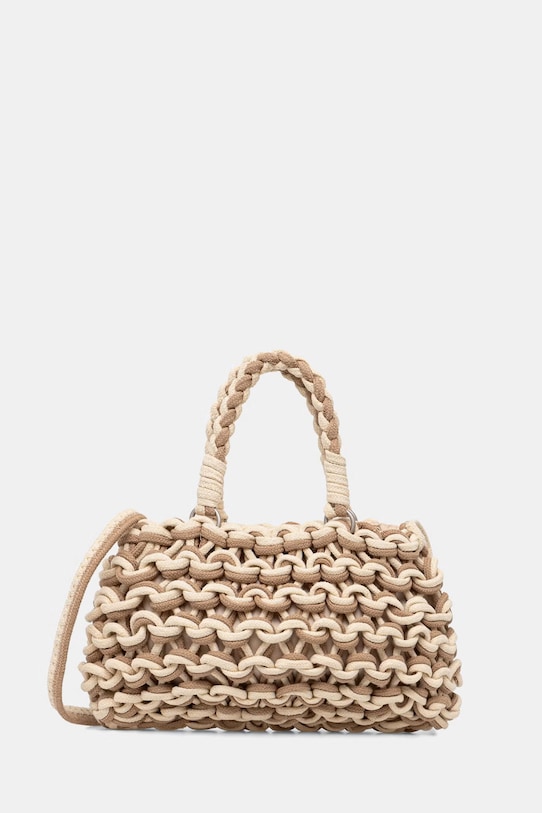 Answear.LAB crossbody kabelka dámská bavlněná hnědá 25012.hak