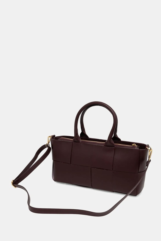 Akcesoria Answear.LAB torebka skórzana A00032-P.isr bordowy