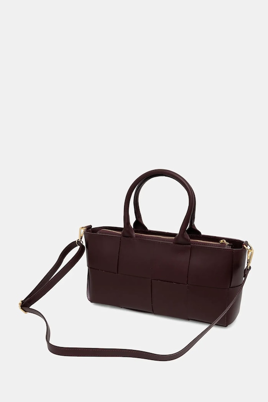 Akcesoria Answear.LAB torebka skórzana A00032-P.isr bordowy