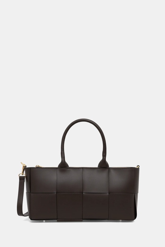 Answear.LAB torebka skórzana skóra licowa brązowy A00032-P.isr