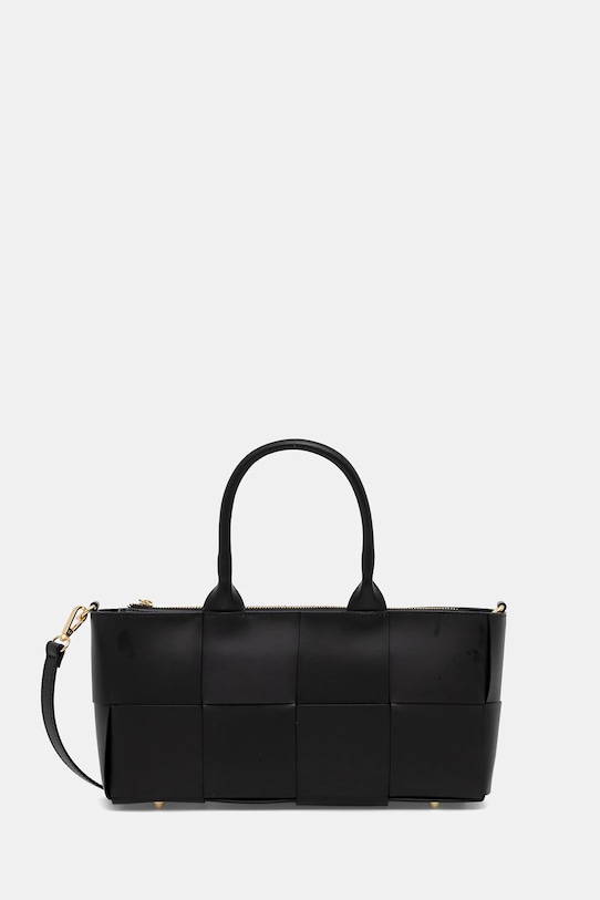 Answear.LAB torebka skórzana skóra licowa czarny A00032-P.isr