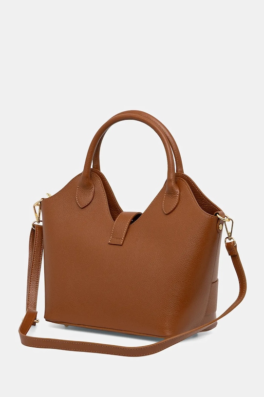 Akcesoria Answear.LAB torebka skórzana C00049G.isr brązowy