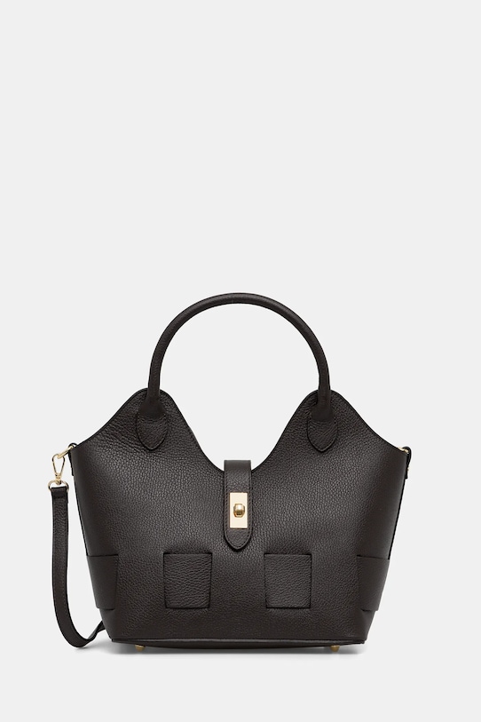 Answear.LAB torebka skórzana skóra licowa brązowy C00049G.isr