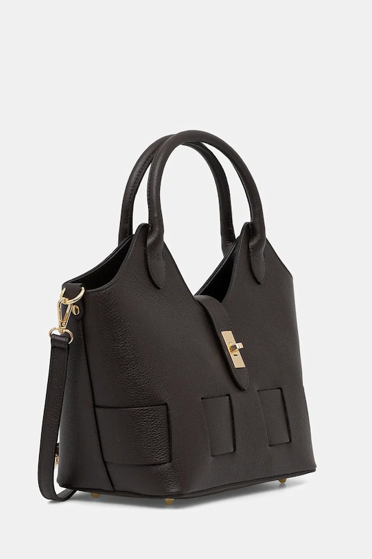 Answear.LAB torebka skórzana C00049G.isr brązowy WS26