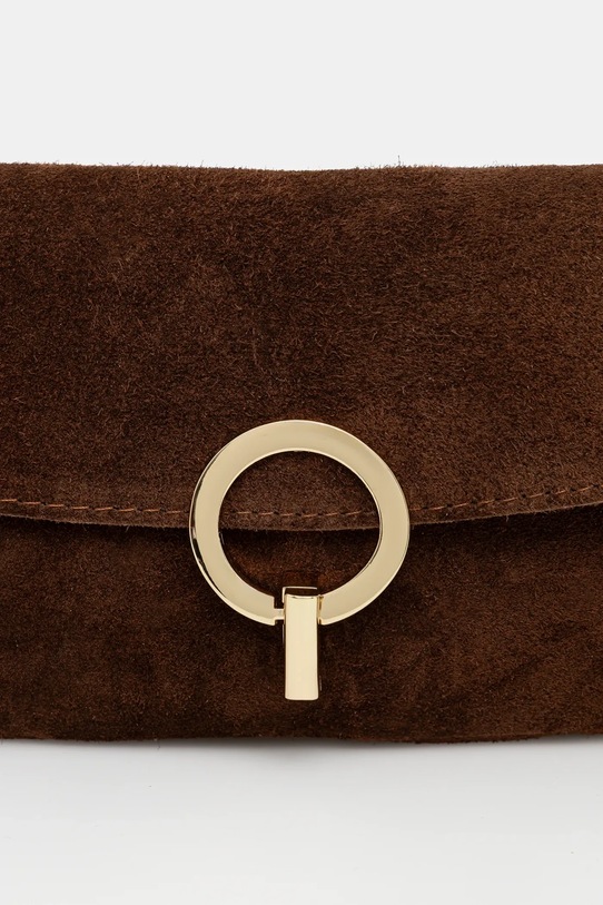 Answear.LAB torebka zamszowa brązowy 1368.hak