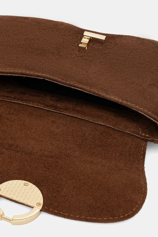 Answear.LAB torebka zamszowa 1368.hak brązowy
