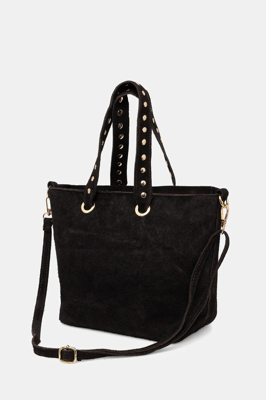 Akcesoria Answear.LAB torebka zamszowa 1300.hak brązowy