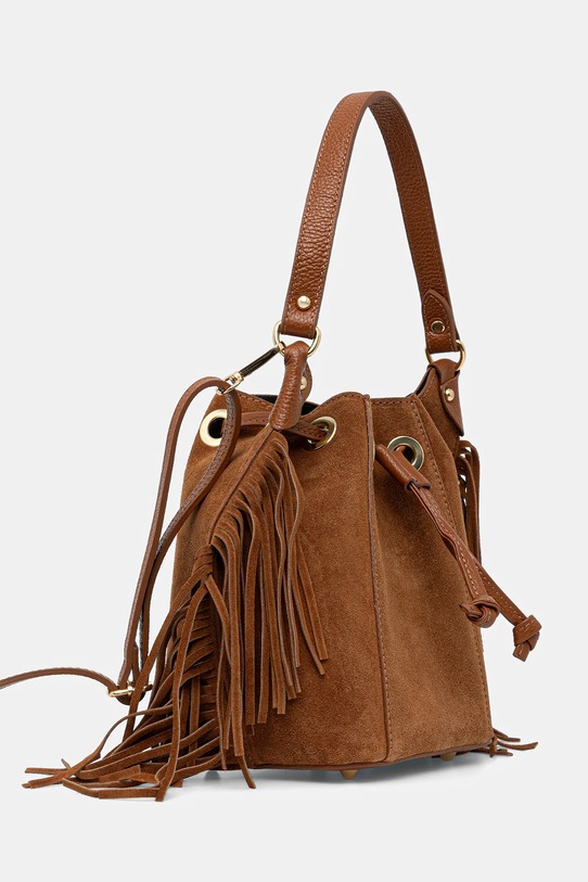 Answear.LAB torebka zamszowa 1418.hak brązowy WS26